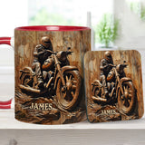 Biker - Personalized Biker Accent Mug