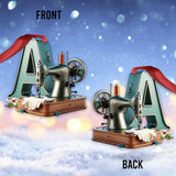 Beautiful Sewing Letter Ornament - Personalized Sewing Ornament