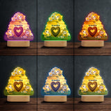Reason To Bee Happy - Personalized Grandma Shaped Plaque Light Base
