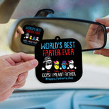 World's Best Farter Funny Beans - Personalized Father Square Air Freshener