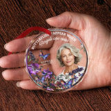 I'm Always With You - Personalized Memorial Round Shaped Glass Ornament