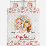 Together Is Our Favorite To Be - Personalized Couple Quilt Set