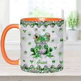 Just A Girl Who Loves Frogs - Personalized Frog Accent Mug