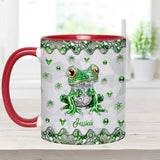 Just A Girl Who Loves Frogs - Personalized Frog Accent Mug