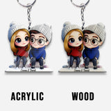 It's You & Me - Personalized Couple Keychain