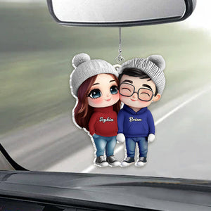 It's You & Me - Personalized Couple Car Ornament