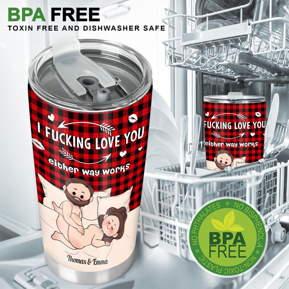 I Love You - Personalized Couple Tumbler