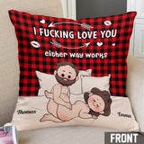 I Love You - Personalized Couple Throw Pillow