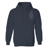 Custom Line Art - Personalized grandson Embroidered Hoodie