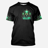 My Demons - Personalized Skull All Over Shirt