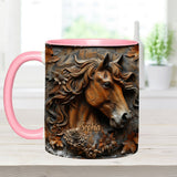 Stunning Horse Free Spirit - Personalized Horse Accent Mug
