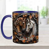 It's You & Me - Personalized Horse Accent Mug