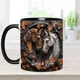 It's You & Me - Personalized Horse Accent Mug