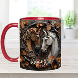It's You & Me - Personalized Horse Accent Mug