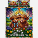 God Knew My Heart Needed You - Personalized Quilt Set
