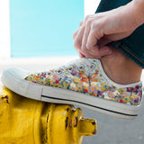 Pollinator Floral Garden - Personalized Gardening Low Top Shoes