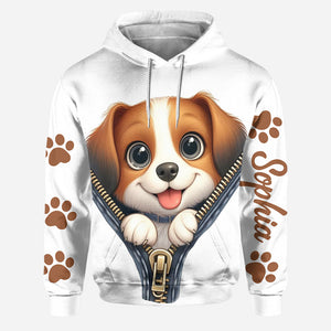 Cute Beagles - Personalized Dog Hoodie and Leggings