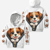 Cute Beagles - Personalized Dog Hoodie and Leggings