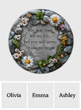 You May Have Left - Personalized Dog Round Shaped Stone