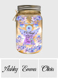 Angel In Heaven - Personalized Memorial Mason Jar Light
