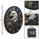 Strong Bald Eagle - Personalized Wall Clock