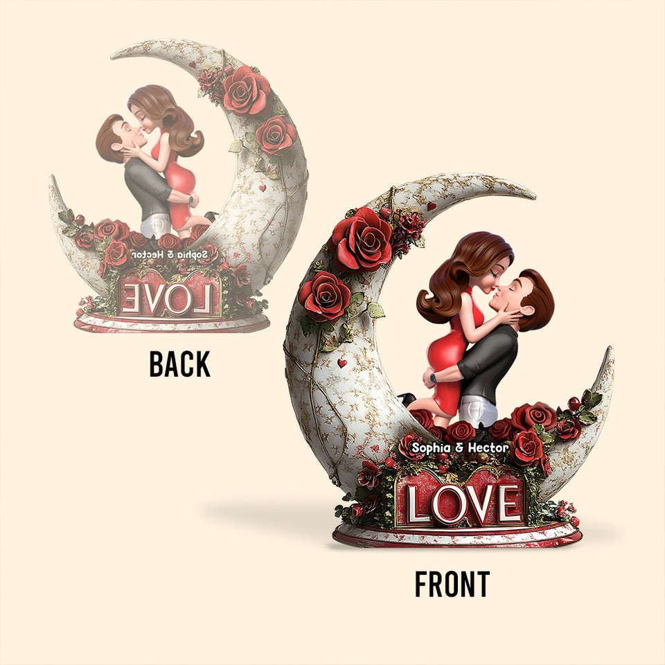 You & Me - Personalized Couple Custom Shaped Acrylic Plaque