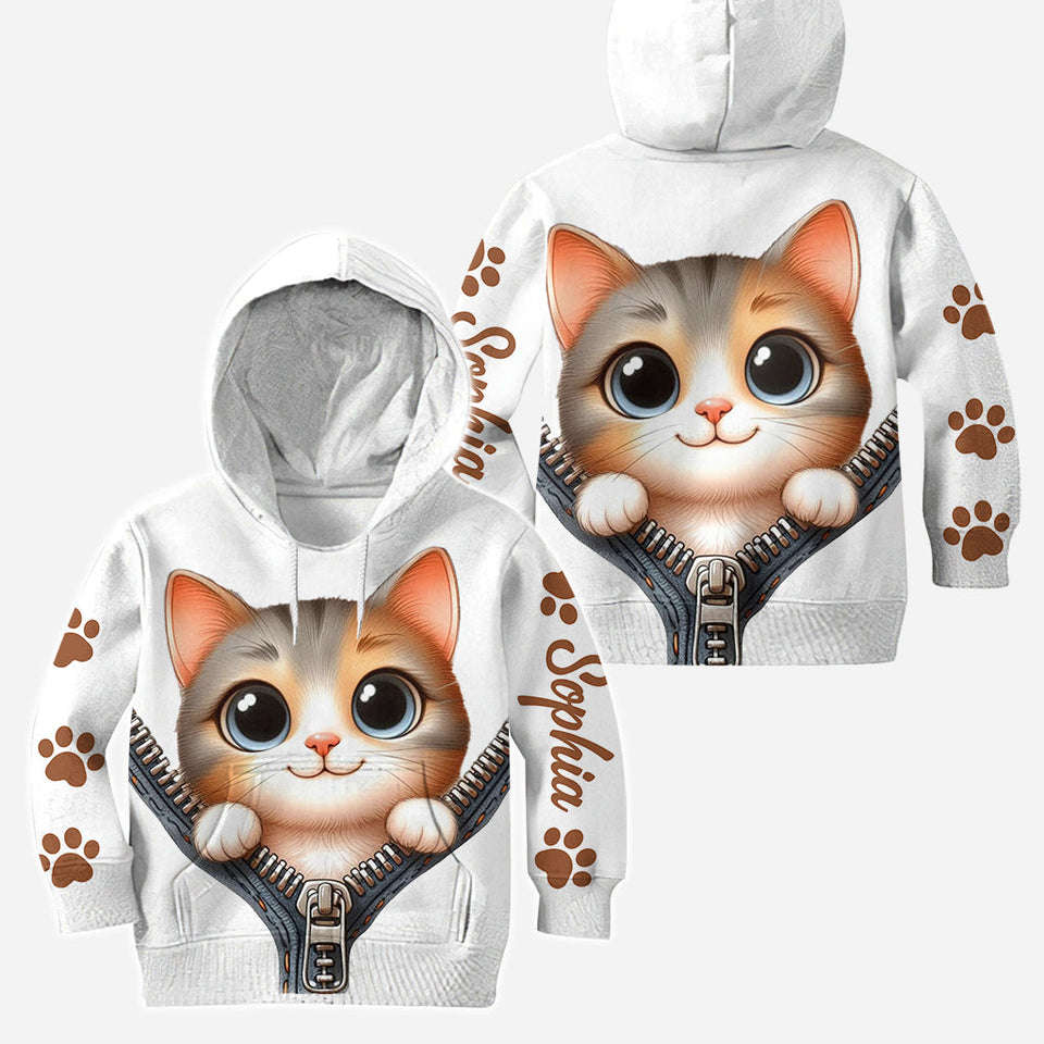 Cute Cat - Personalized Cat Hoodie and Leggings