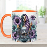 Funny Vocabulary - Personalized Skull Accent Mug
