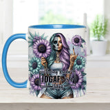 Funny Vocabulary - Personalized Skull Accent Mug