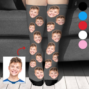 Custom Face - Personalized grandson Socks