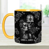 It's You & Me - Personalized Skull Accent Mug