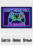 Can't Hear You - Personalized Video Game Doormat