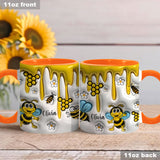 Cute Bees - Personalized Bee Accent Mug