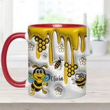 Cute Bees - Personalized Bee Accent Mug
