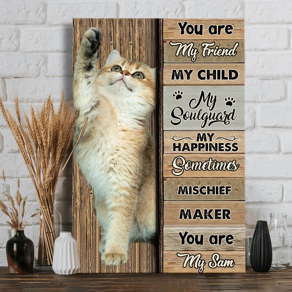 I'm Yours - Personalized Cat Canvas And Poster