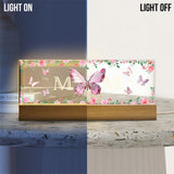 Mom And Children Butterflies - Personalized Mother Custom LED Night Light