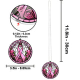 Breast Cancer Warrior - Personalized Breast Cancer Awareness Custom Shaped Car Ornament