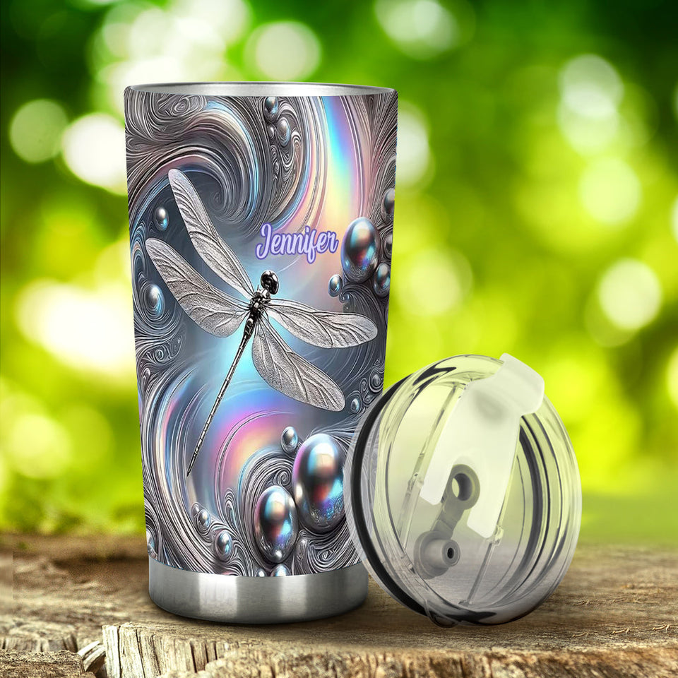 Beautiful Dragonfly - Personalized Dragonfly Tumbler