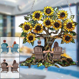 You & Me - Personalized Couple Window Hanging Suncatcher Ornament