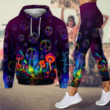 Awesome Mushroom - Personalized Hippie Hoodie and Leggings