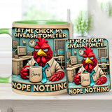 Let Me Check My Giveashitometer Nope Nothing - Personalized Colleague Accent Mug