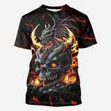 Skul and Dragon - Personalized Dragon All Over Shirt