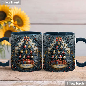 Merry Christmas - Personalized Family Accent Mug