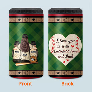 My Heart Is On That Field - Personalized Baseball Can Cooler