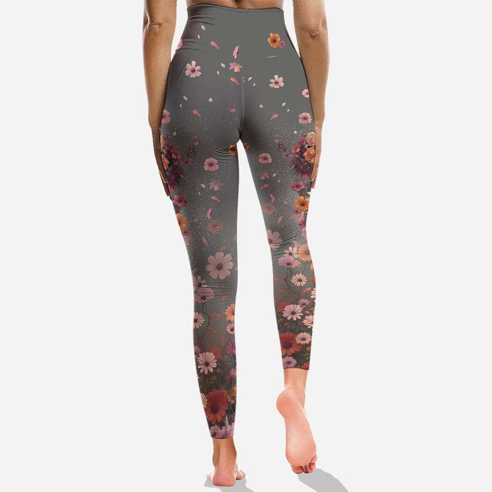 My Last Flying Fck - Personalized Skull Hoodie and Leggings