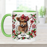 Cute Highland Cow - Personalized Accent Mug