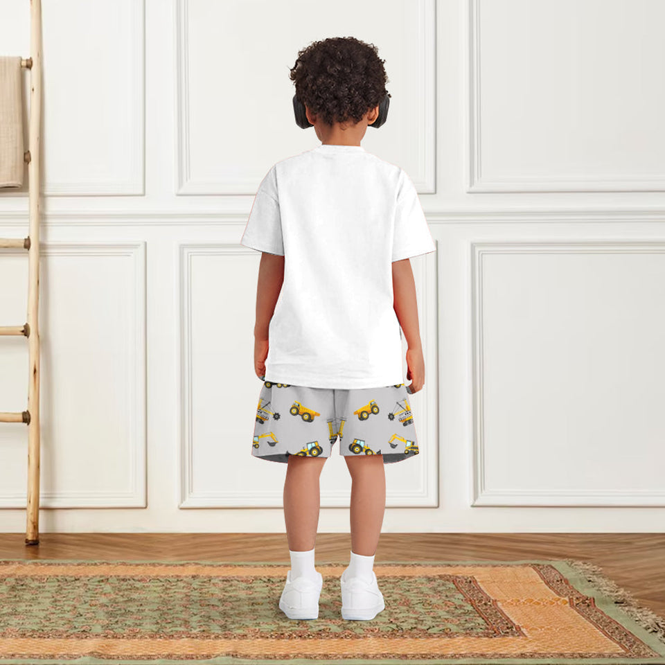 Cool Truck Alphabet - Personalized Kid T-shirt & Shorts
