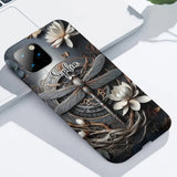 Black Dragonfly - Personalized Dragonfly Full Print Phone Case