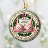 Friend Like A Bra - Personalized Bestie Ornament