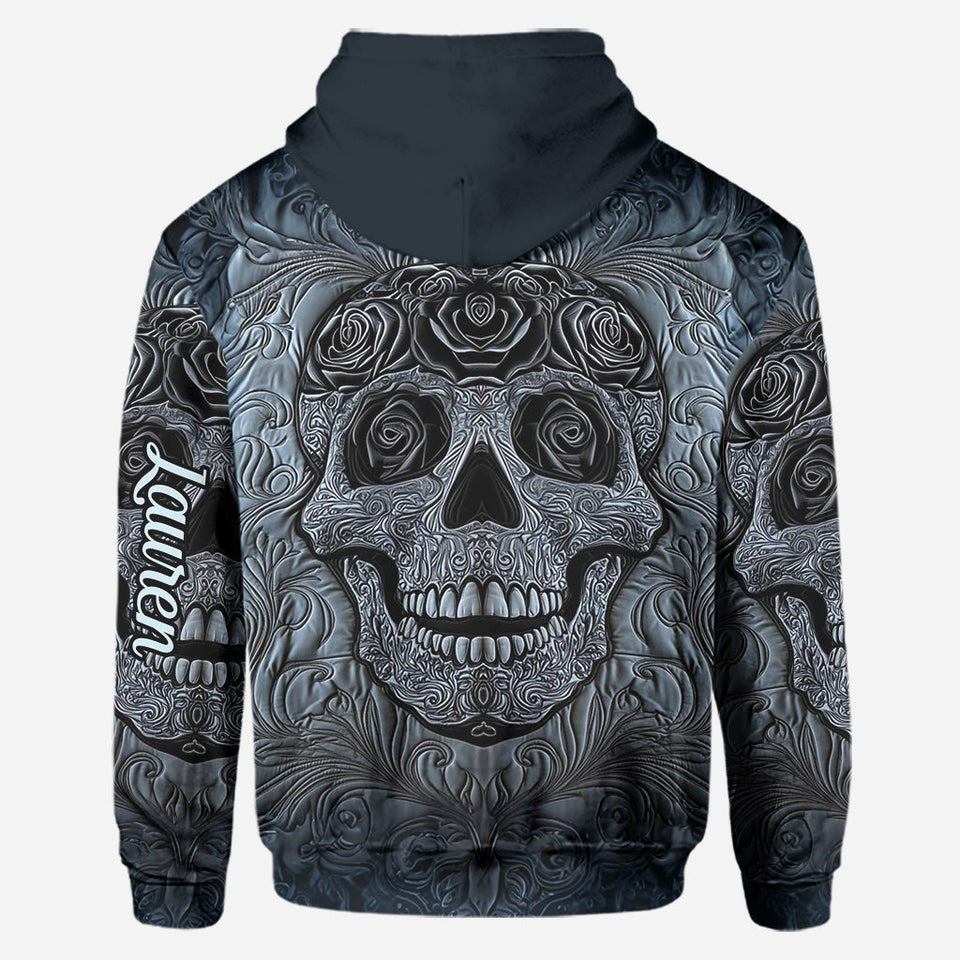 Cool Skull - Personalized Skull Hoodie and Leggings